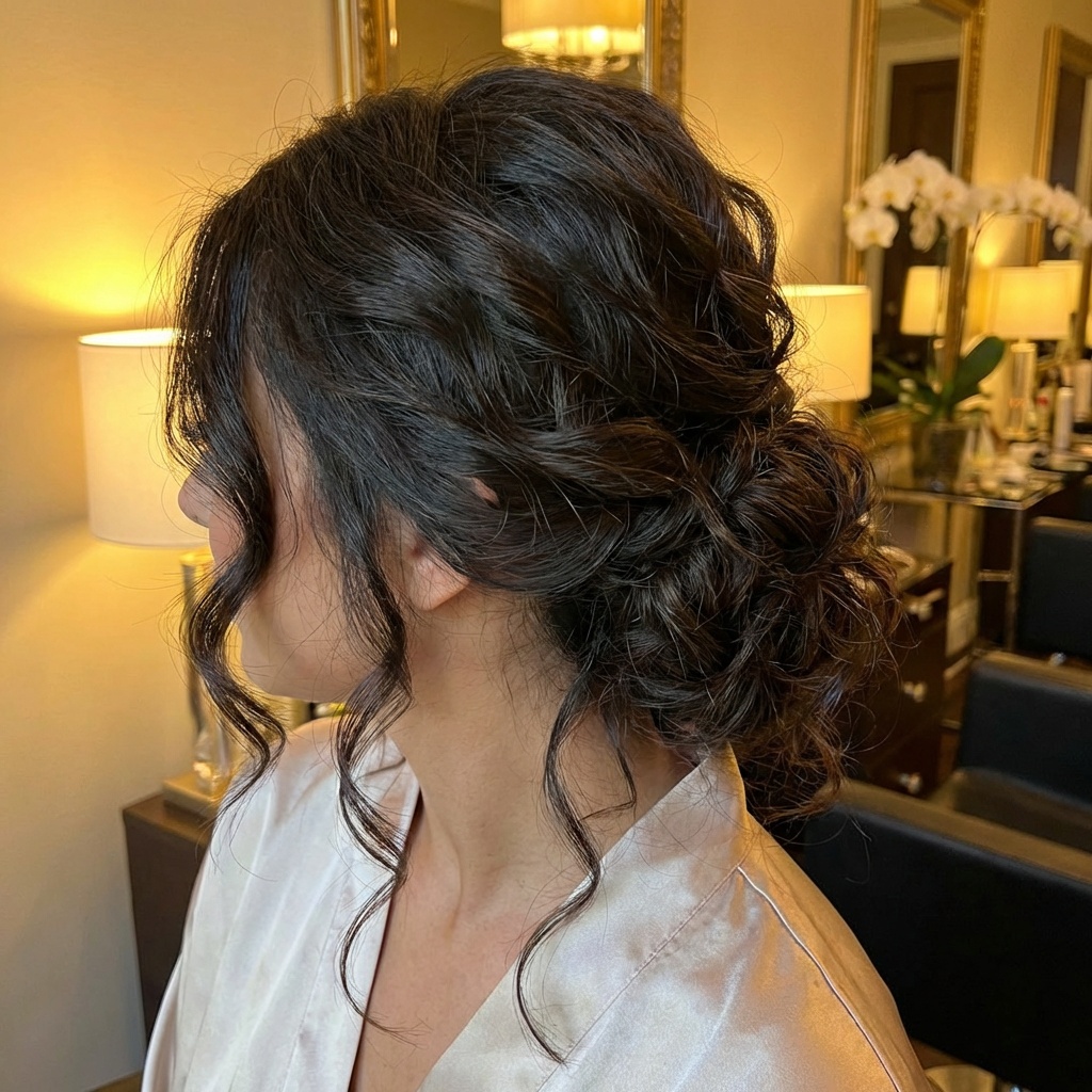 Укладка волос с мягкой текстурой